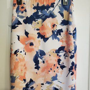 Lara Floral Knee Length Skirt